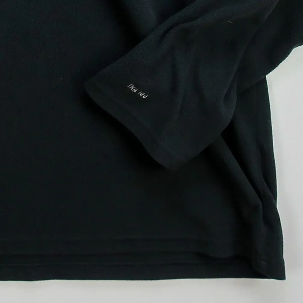 Mens XL Black Quarter Zip Fleece Pullover Lightweight | The North Face TKA 100